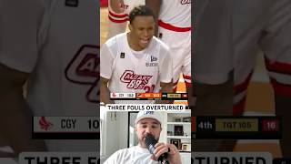Refs overturn three foul calls to keep the game alive, a breakdown #sports #basketball #referee