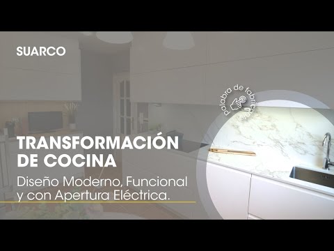 Diseño Moderno con Apertura Eléctrica | Soluciones para Espacios Pequeños 🍳 Cocinas Suarco