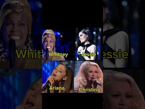 I have Nothing Battle #arianagrande #whitneyhouston #christinaaguilera #jessiej