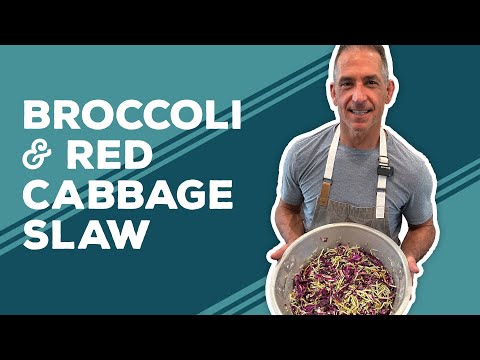 Love & Best Dishes: Broccoli and Red Cabbage Slaw Recipe | 4th of July Side Dish Ideas