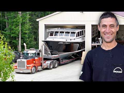 Taking my brand new 50ft. lobster boat to the Ocean