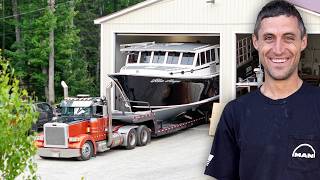 Taking my brand new 50ft. lobster boat to the Ocean
