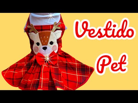 Como fazer Roupa Vestido De Natal Para Pet