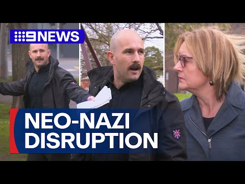 YouTube video thumbnail: Prominent neo-Nazi Arrested Outside Court Hours After Crashing Premier’s Presser