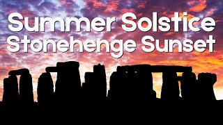 Summer Solstice Sunset At Stonehenge Live From America