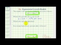 Exponential Growth and Bacteria Modeling
