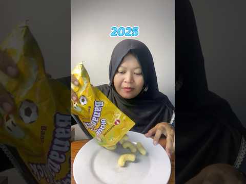 Snack pisang dari tahun ke tahun #shorts