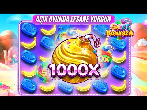 SWEET BONANZA 1000 🍭 BONANZA DA AÇIK OYUNDA EFSANE VURGUN !! #slotoyunları