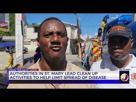 YouTube video thumbnail: Authorities in St. Mary Lead Clean Up Activities to Help Limit Spread of Disease