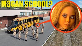 if you ever see the M3GAN School Bus at School, Drive Away Fast!! (They are very Bad!!)