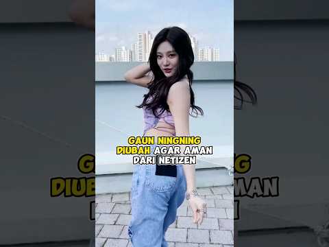 Gaun Ningning Aespa diubah agar aman nih #kpop #shorts