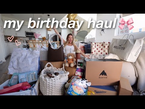 my *HUGE* 22nd birthday haul | money, bags, shoes & more 💌