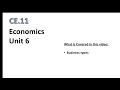 Entrepreneurship and Business Concepts