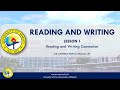 Reading and Writing Concepts Assessment