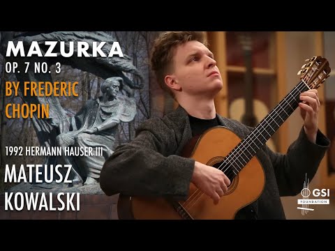 Frederic Chopin's "Mazurka Op. 7, No. 3" performed by Mateusz Kowalski on a 1992 Hermann Hauser III