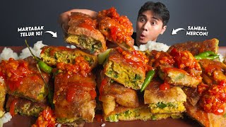 GAKUAT!! MUKBANG MARTABAK JUMBO SAMBEL MERCON!! GILA BET!!🥵