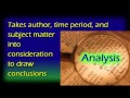 Analyzing Literary Elements and Techniques