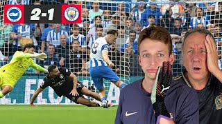 Watching My Brother Live. Brighton 2-1 Man City.