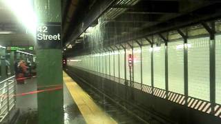 MTA FAIL...pouring rain inside Times Square station platform