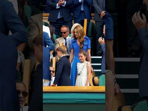 Their Royal Highnesses The Prince and Princess of Wales arrive on Centre Court #Shorts #Wimbledon