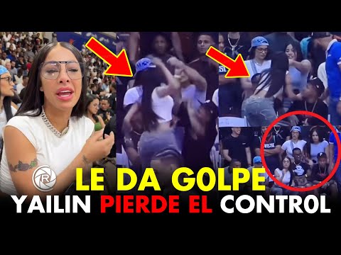 🚨UN LIO FEO! YAILIN LE DA G0LPE A UNA FANATICA EN PARTIDO DE BALONCESTO