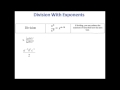 Exponent Rules and Simplification
