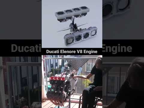 Ducati V8 Elenore Engine adventure bike rider work principle #automobile #technology #ducati  #bike