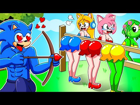 SONIC's Choice! - Who Will Be Hit By The Arrow of Love! - Sonic The Hedgehog 3 Animation