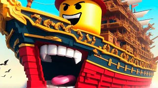 CREAMOS el BARCO MAS GRANDE DE ROBLOX 😂 MUY DIVERTIDO