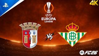 SC Braga - Real Bétis | 1ªmão Quartos de Final LIGA EUROPA 25/26 | PS5 4K