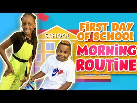 YAYA AND DJ BACK TO SCHOOL MORNING ROUTINE