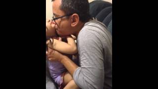 Baby’s playtime with dad