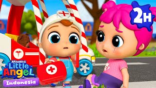 🚑Bayi Lucu Menyetir Mobil Ambulans Super | Little Angel Bahasa Indonesia | Kartun dan Lagu Anak