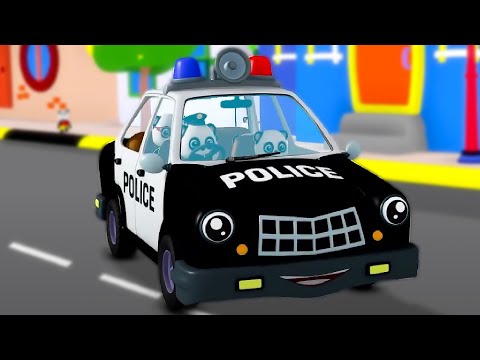 Wheels on the Police Car Nursery Rhyme and More Baby Songs