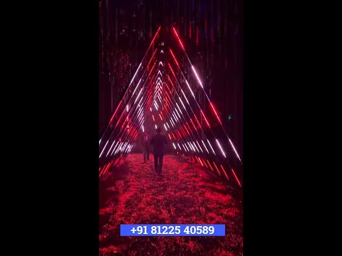 3D LED Triangle Entry Entrance Wedding Decoration Chennai | Bangalore | Hyderabad +91 81225 40589