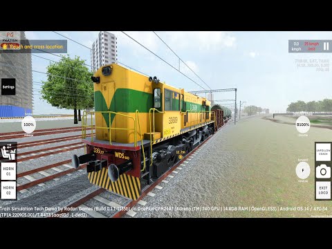 Goods Train Driving in RG Train Tech Demo Android Gameplay | Malgadi Train Game | Indian Train Games