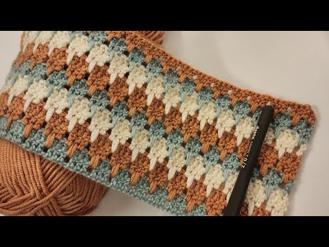 How to crochet 💯👍Easy knitting blanket model for beginners