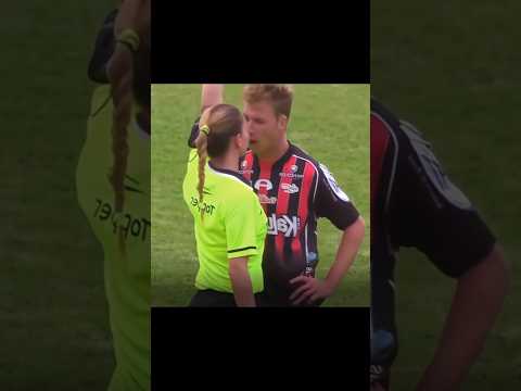 Female referee vs player #shorts