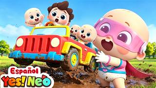Diez en el Barro | Yes! Neo | Canciones Infantiles | BabyBus en Español