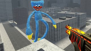 SCARY HUGGY WUGGY FROM POPPY PLAYTIME 3 KEEP THE CITY AT BAY #4 - GARRY`S MOD