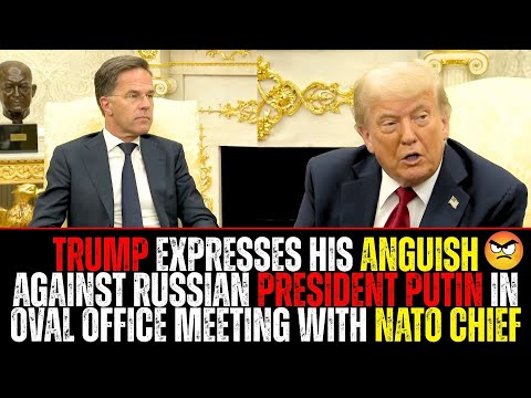 Trump Expresses His Anguish Against Russian President Putin In Oval Office Meeting With NATO Chief