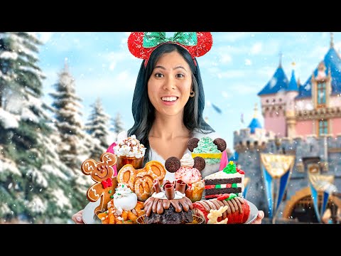 I Tried EVERY HOLIDAY Food at Disneyland! 🎅