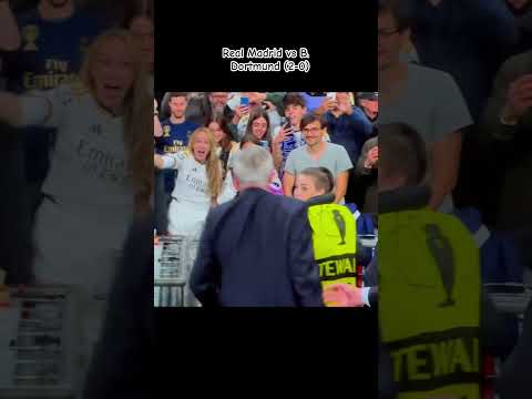 Ancelotti’s Wife Reaction when Real Madrid defeated B Dortmund 2-0(2/6/2024)