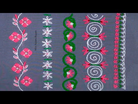 5 Stunning Borderline Embroidery Designs for Dresses – Step by Step!