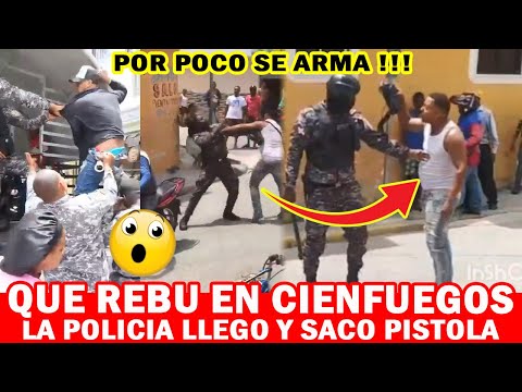 😱😱 QUE LI0 SE FORMO HOY EN CIENFUEGOS CUANDO LLEGO LA POLICIA Y SACARON PIST0LAS !!!