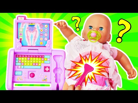 Puppen Video mit Baby Annabelle. Ultraschall für Baby Annabelle. Spielspaß mit Baby Born