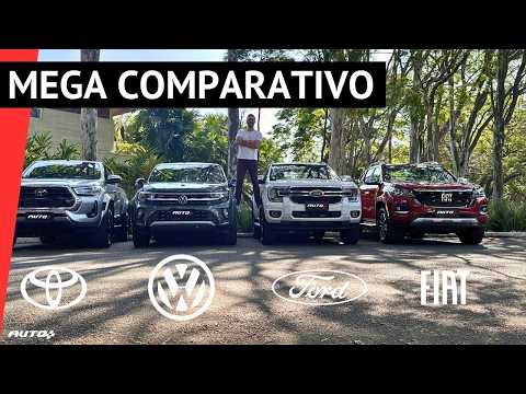 Toyota Hilux, Fiat Titano,Ford Ranger e VW Amarok: qual a melhor caminhonete média diesel do Brasil?