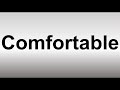 Pronunciation of 'Comfortable' in English