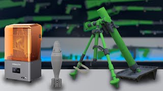 3d printed toys M2 Mortar（HALOT-MAGE S ）