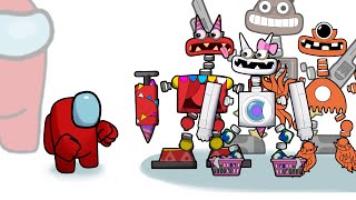 Mini Crewmate Kills WUBBOX Characters Compilation PART 2 | Among us